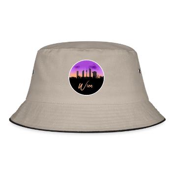 Wien Fineline Skyline - Bucket Hat - Khaki/Schwarz - Vorne