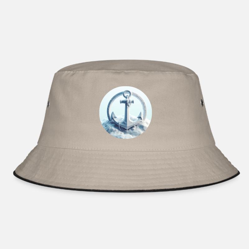 Anker in Eis Landschaft Bucket Hat