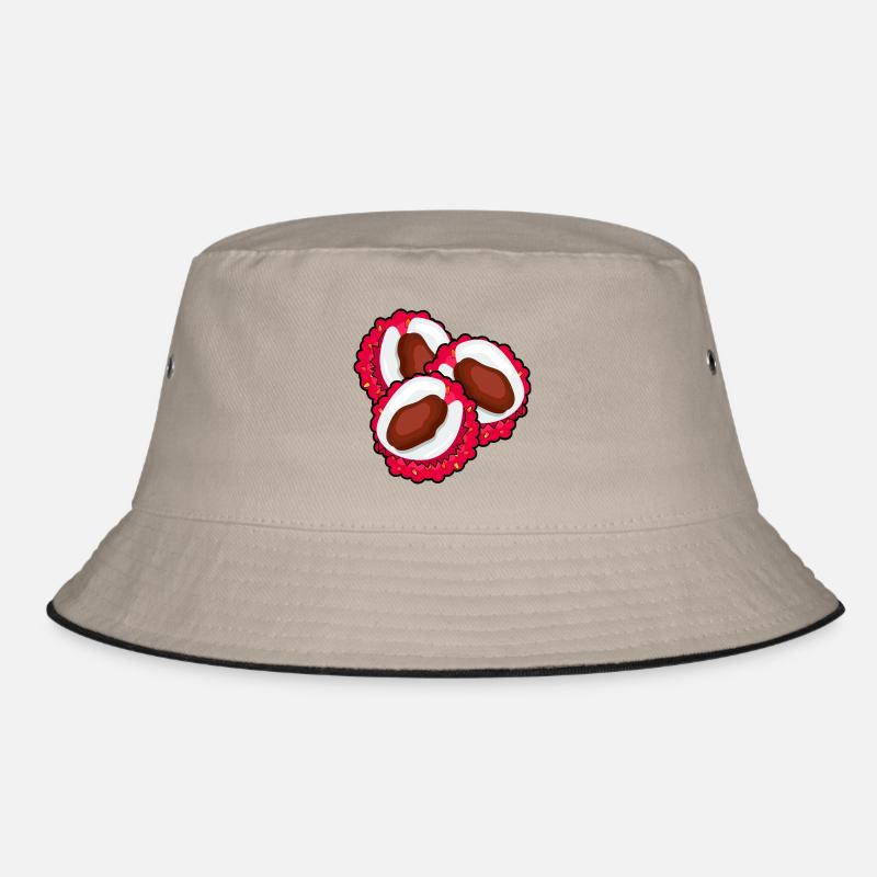 LYCHEE LITSCHI FRÜCHTE - OBST ESSEN Bucket Hat