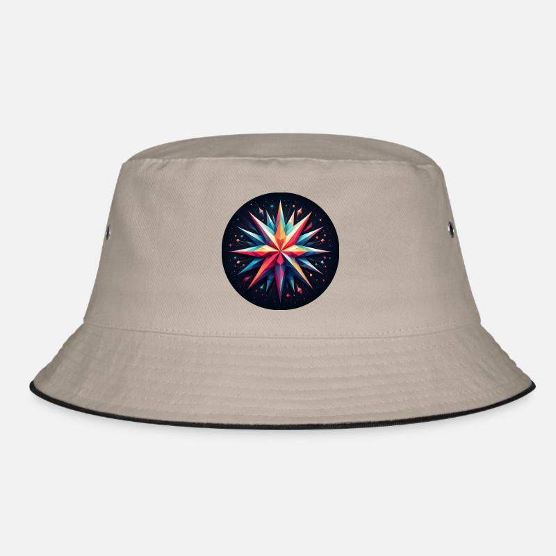 Polygon Stern bunt Bucket Hat
