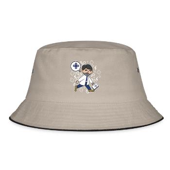 Doktor Beruf Job Vorgesetzter Karriere Erfolg - Bucket Hat - Khaki/Schwarz - Vorne