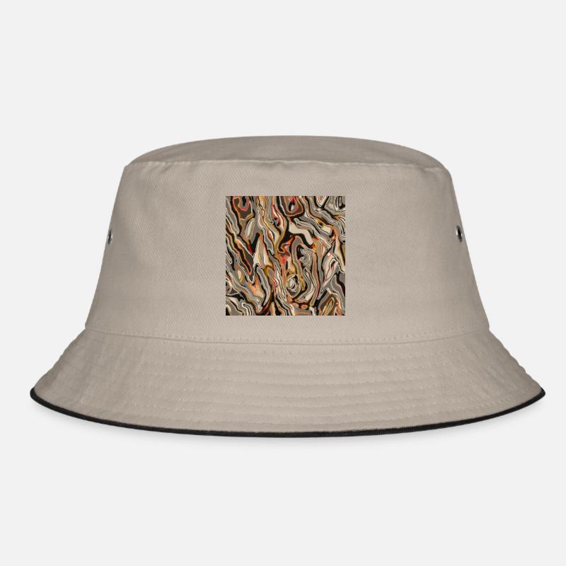 Holz ähnlich - Bucket Hat - Khaki/Schwarz