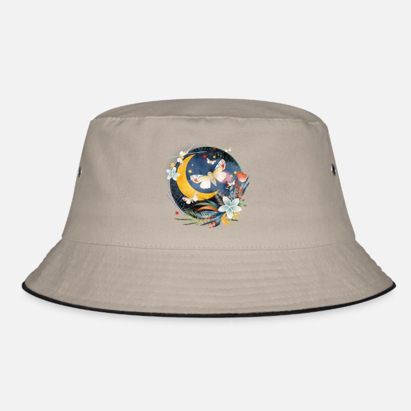 rare exotic butterflies in the moonlight Bucket Hat
