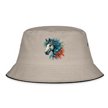 Horse - Bucket Hat - khaki/black - Front