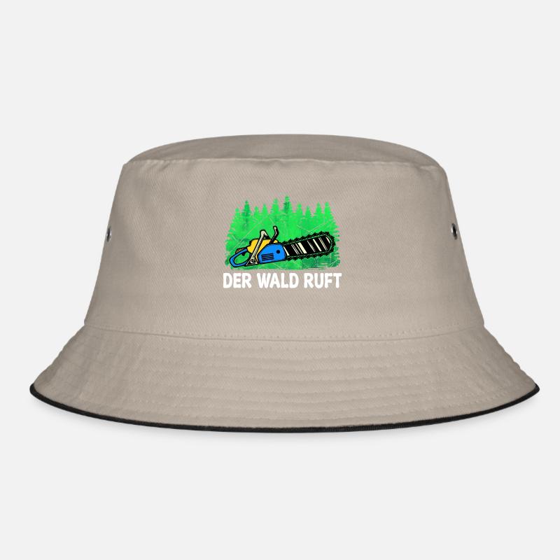 Lumberjack Chainsaw Tree Statement Lumberjack Bucket Hat