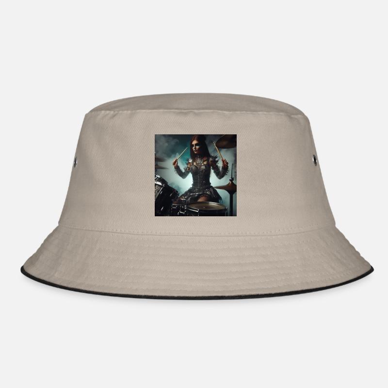 Female Drummer Bucket Hat
