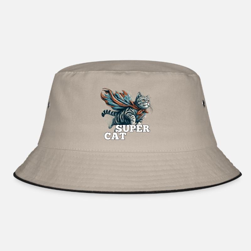Super Katze Britisch Kurzhaar BKH getigert Bucket Hat