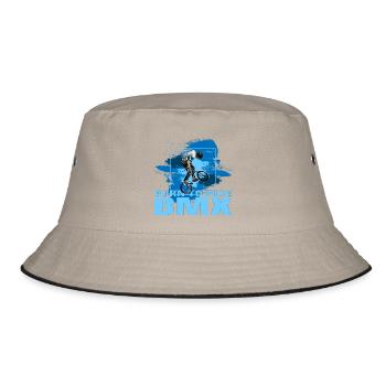 Born to Ride BMX - Bucket Hat - Khaki/Schwarz - Vorne