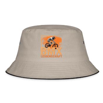 BMX Leidenschaft - Bucket Hat - Khaki/Schwarz - Vorne