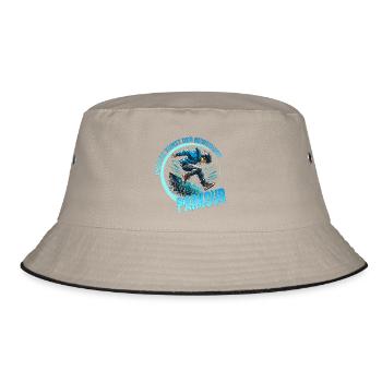 Urbane Kunst der Bewegung - Parkour - Bucket Hat - Khaki/Schwarz - Vorne