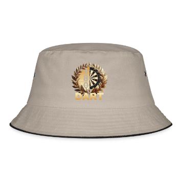Dart 180 - Bucket Hat - Khaki/Schwarz - Vorne