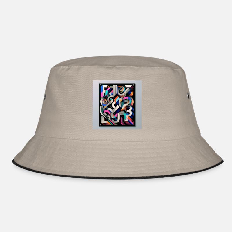 Experimental typography Bucket Hat
