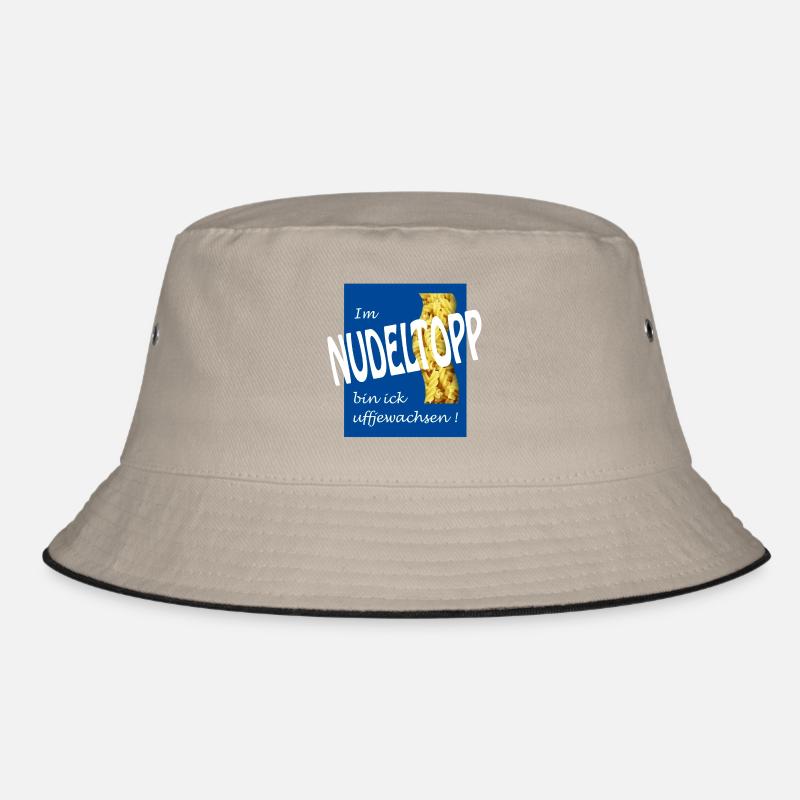 NUDELTOPP - Bucket Hat - Khaki/Schwarz
