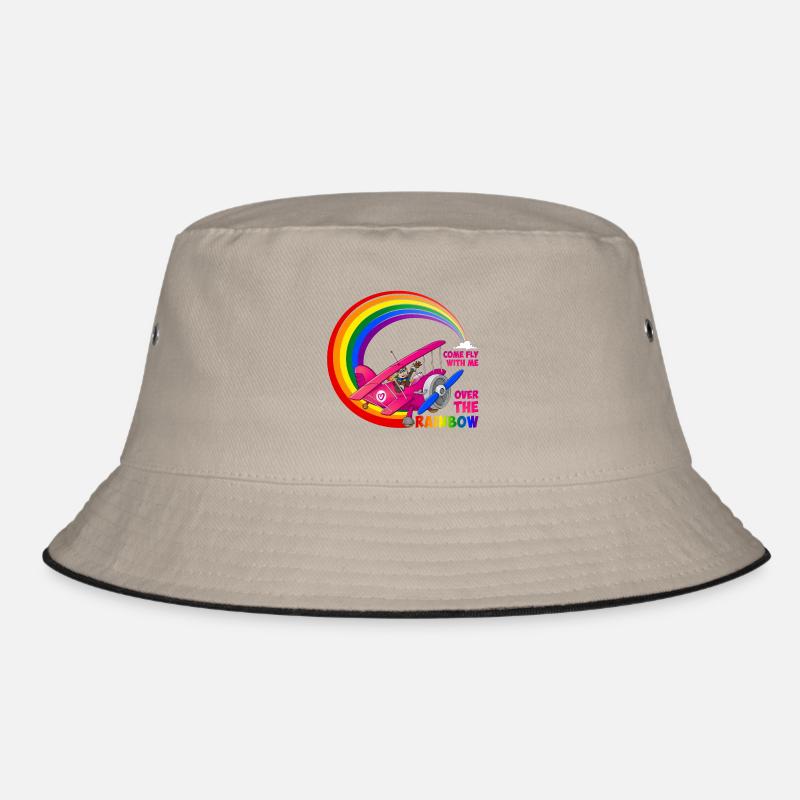 Flieg mit mir über den Regenbogen - LGBT Bucket Hat