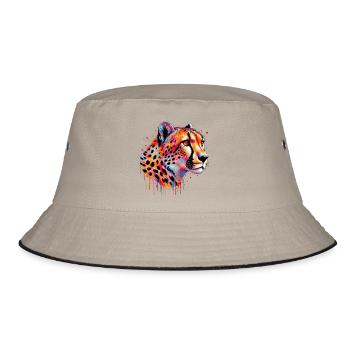 Cheetah - Bucket Hat - khaki/black - Front