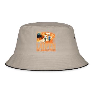 Laufen - Halbmarathon - Bucket Hat - Khaki/Schwarz - Vorne