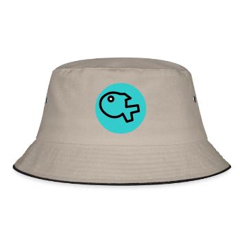 little fish - Bucket Hat - khaki/black - Front