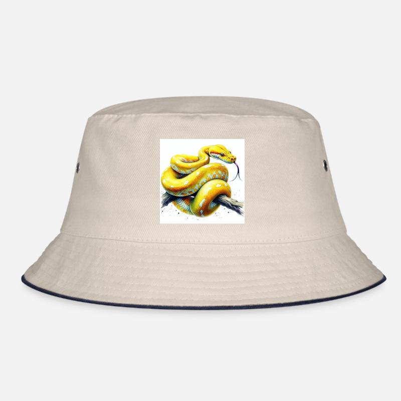 Yellow python Bucket Hat