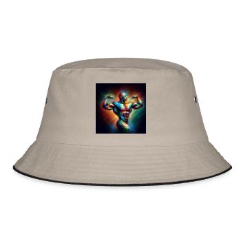 Bodybuilding - Bucket Hat - khaki/black - Front