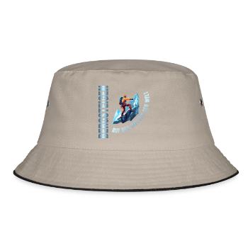 Auf den Gipfeln der Welt - Bucket Hat - Khaki/Schwarz - Vorne