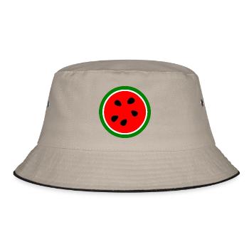 Watermelon - Bucket Hat - khaki/black - Front