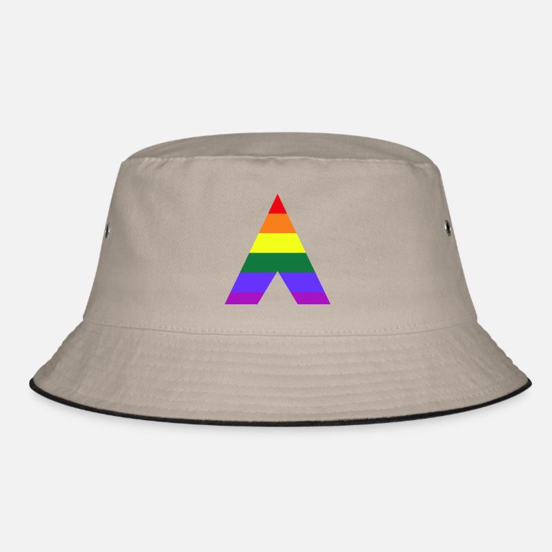 LGBT Ally Rainbow Triangle Bucket Hat
