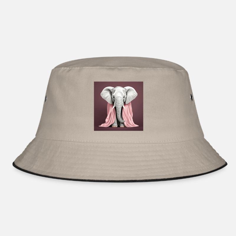 Eléphant avec une couverture rose Bob