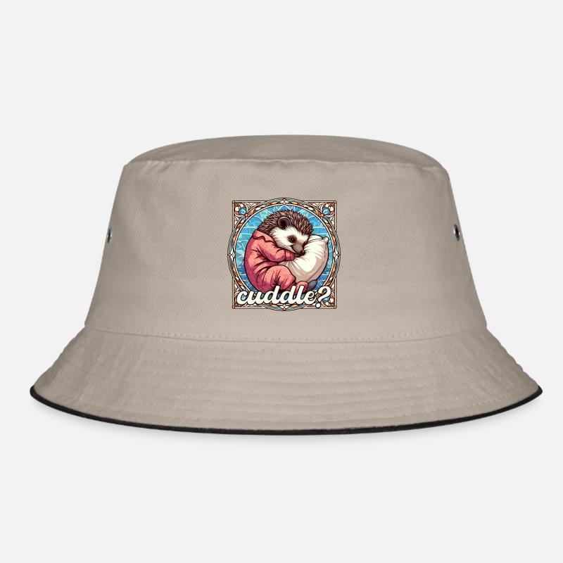 Hedgehog Cuddle Cuddly Pillow Gift Bucket Hat