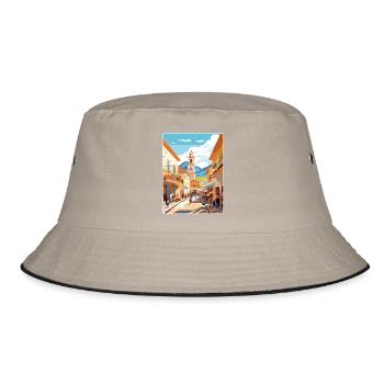 Salta Argentina Travel Poster Souvenir Paint WPA - Bucket Hat - khaki/black - Front