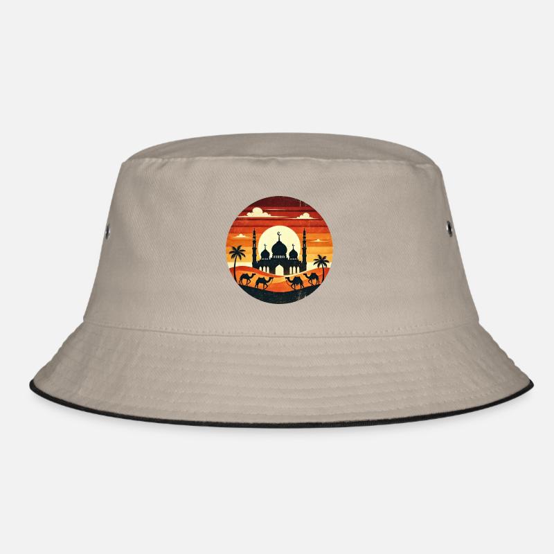 Marrakesh Mosque sunset Bucket Hat