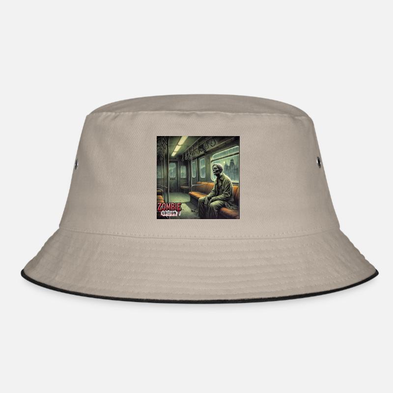 Zombie U Bahn - Bucket Hat - Khaki/Schwarz