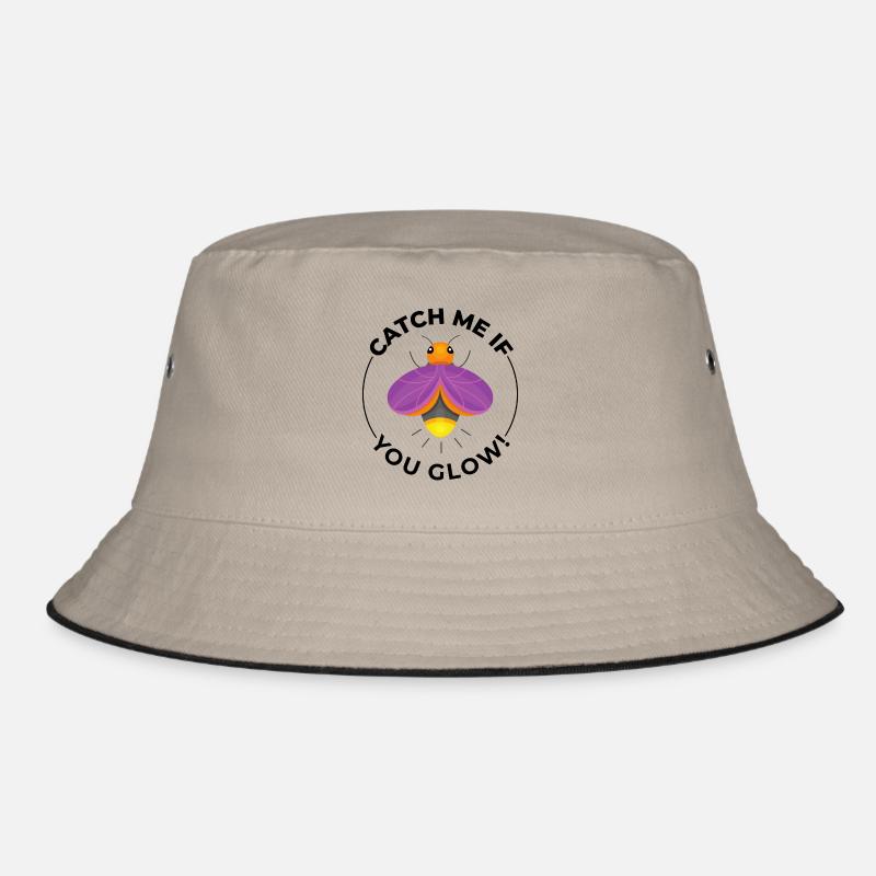 Fireflies Firefly Lightning Bug Insect Collector Bucket Hat