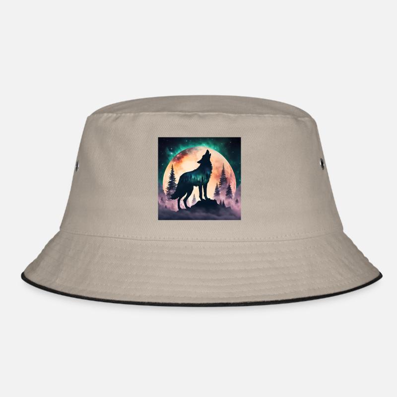 The Wolf of the Full Moon Bucket Hat