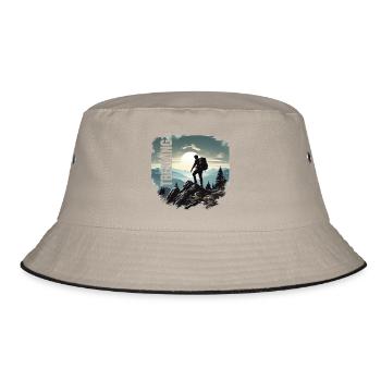 Trekking - Bucket Hat - Khaki/Schwarz - Vorne