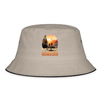 Pfade der Freiheit - Bucket Hat - Khaki/Schwarz - Vorne