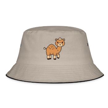 Camel Dromedary - Bucket Hat - khaki/black - Front