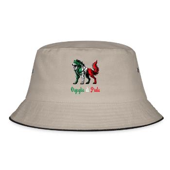 Drapeau de la fierté de Prato en Italie - Bob - kaki/noir - Devant