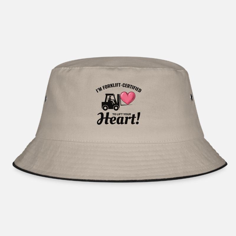 Forklift Operator Driver Valentine’s Day Funny Bucket Hat