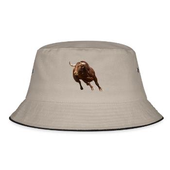 Bulle - Bucket Hat - Khaki/Schwarz - Vorne