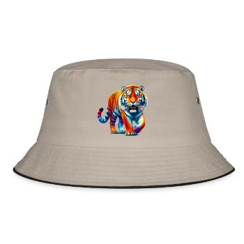Tiger - Bucket Hat - Khaki/Schwarz - Vorne