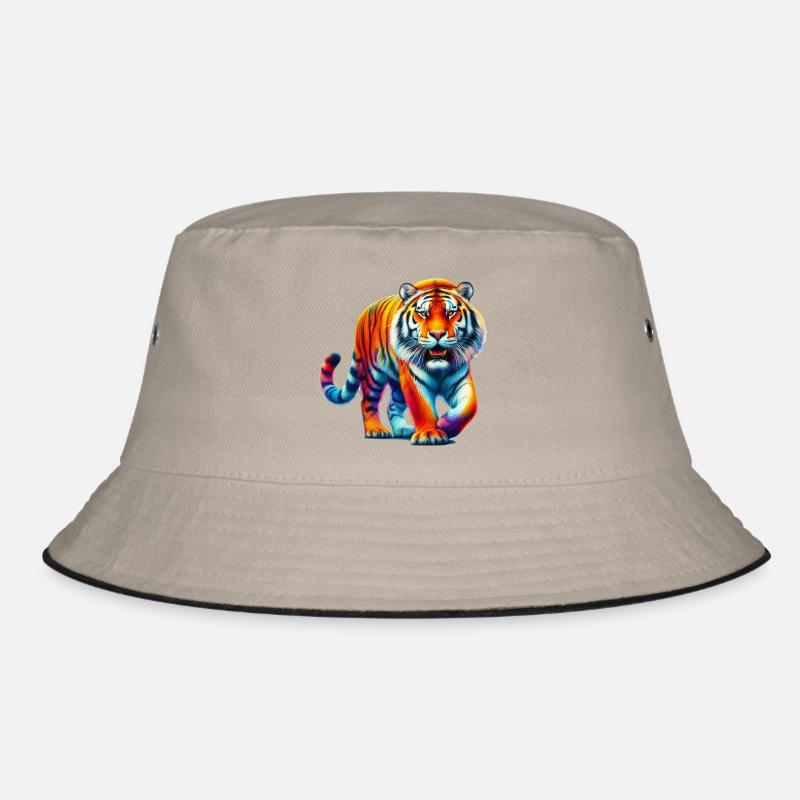 Tiger - Bucket Hat - Khaki/Schwarz