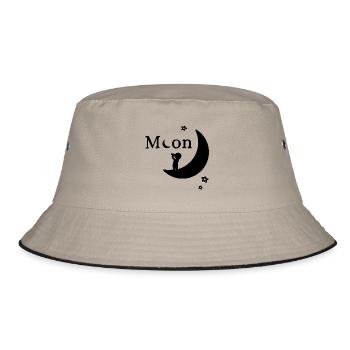 Motif lune avec personnage - Bob - kaki/noir - Devant