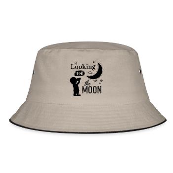 Looking for the moon - Bucket Hat - khaki/black - Front