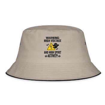 Electrician Halloween: High Voltage, High Spirit - Bucket Hat - khaki/black - Front
