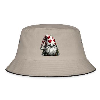 Leon Wichtel - Bucket Hat - Khaki/Schwarz - Vorne
