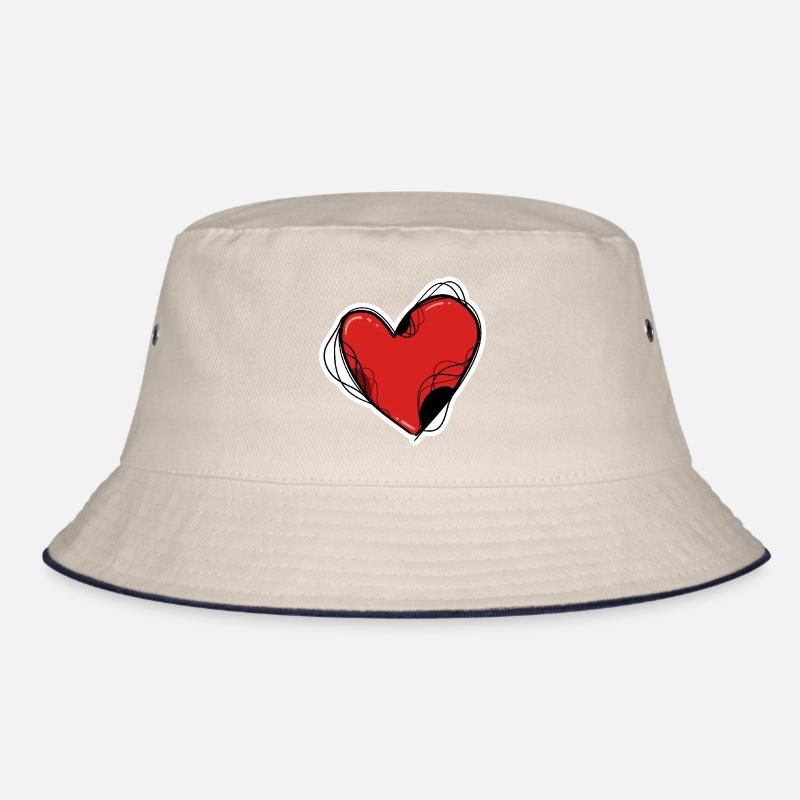 Rotes Herz Bucket Hat