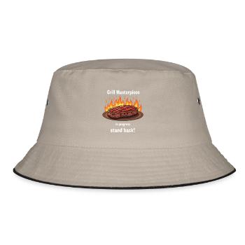 Grill Masterpiece in Progress - Bucket Hat - khaki/black - Front