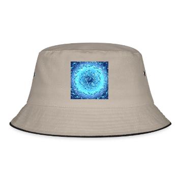 Sea Galaxy - Bucket Hat - khaki/black - Front