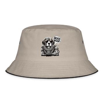 Colliers HipHop Woof Beagle - Bob - kaki/noir - Devant