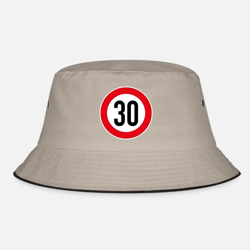 30 Geburtstag - Bucket Hat - Khaki/Schwarz